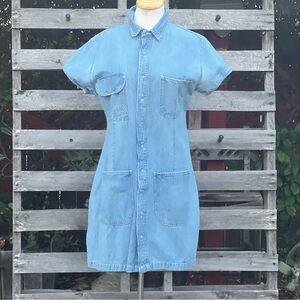 Rafaella Jeans Vintage Denim Mini Dress – Size 12 – Vintage Excellent Condition